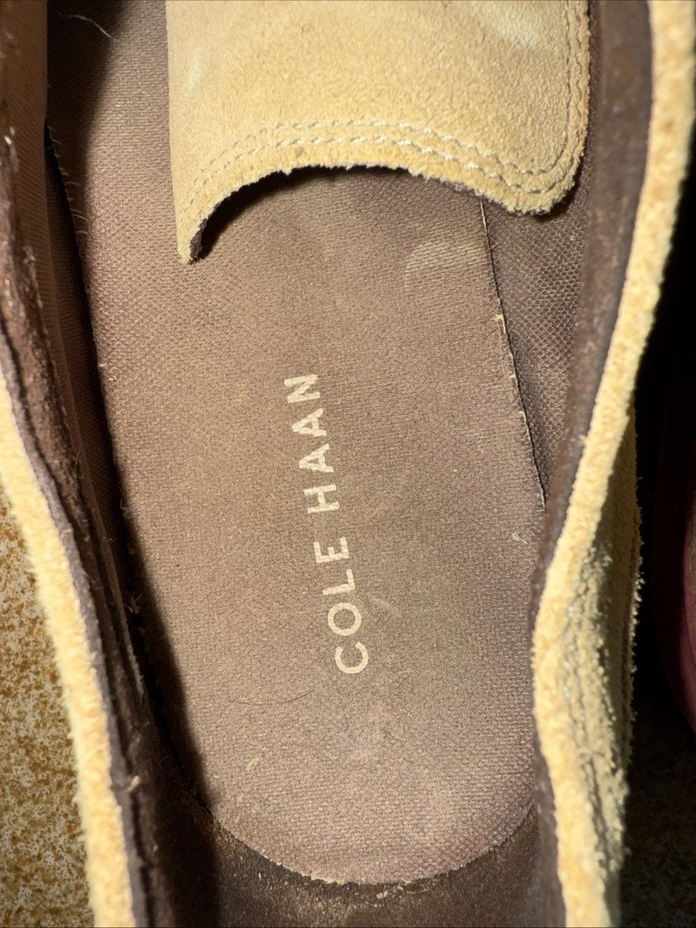 Like New Cole Haan Men’s 10.5 Suede Wingtip Lace Up Derby Oxfords